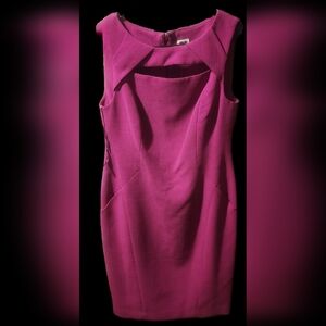 Anne Klein Fuchsia Sleeveless Mini Dress